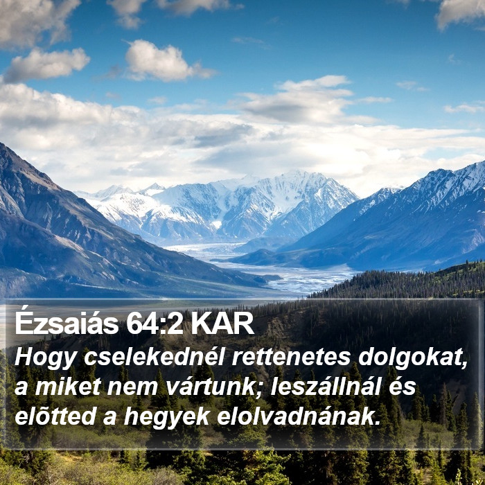 Ézsaiás 64:2 KAR Bible Study