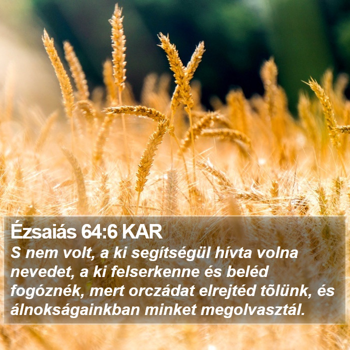 Ézsaiás 64:6 KAR Bible Study