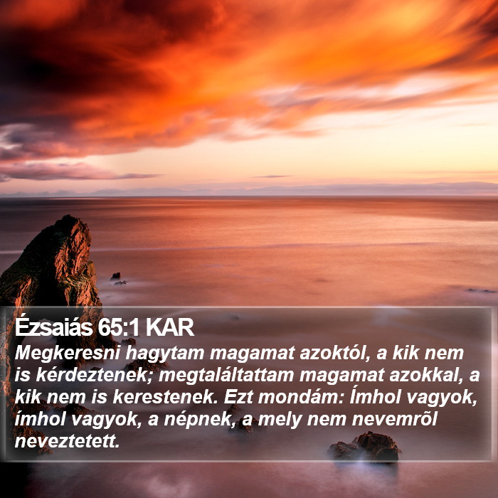 Ézsaiás 65:1 KAR Bible Study