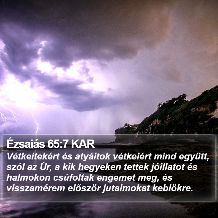 Ézsaiás 65:7 KAR Bible Study