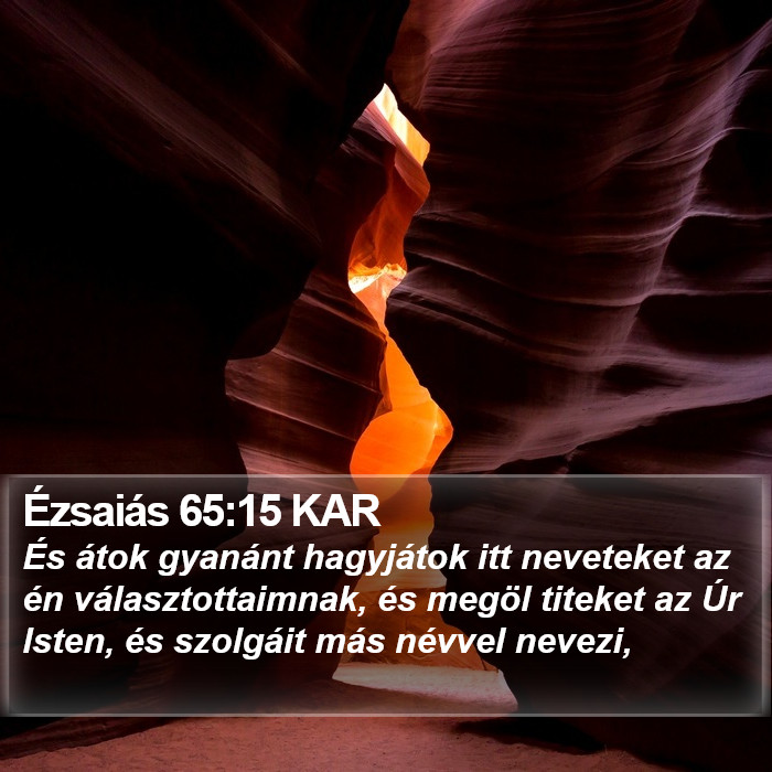 Ézsaiás 65:15 KAR Bible Study