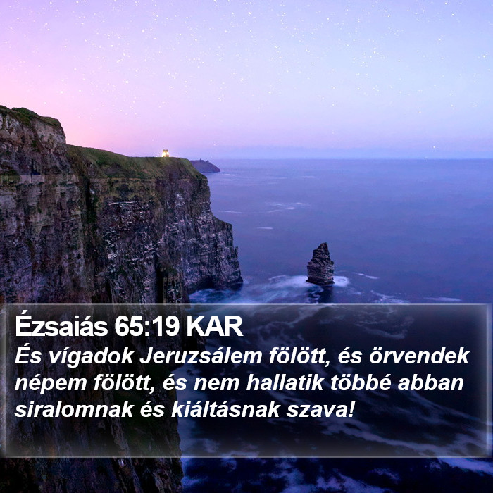 Ézsaiás 65:19 KAR Bible Study