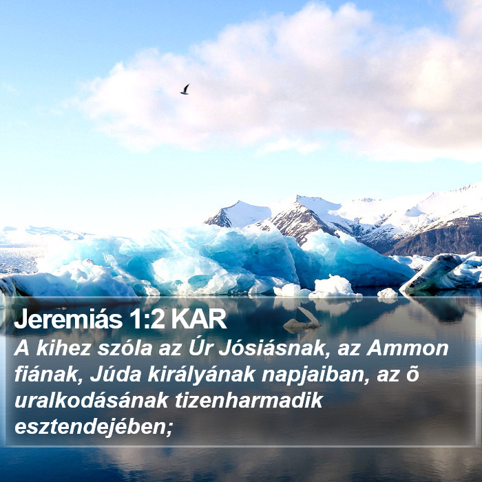 Jeremiás 1:2 KAR Bible Study