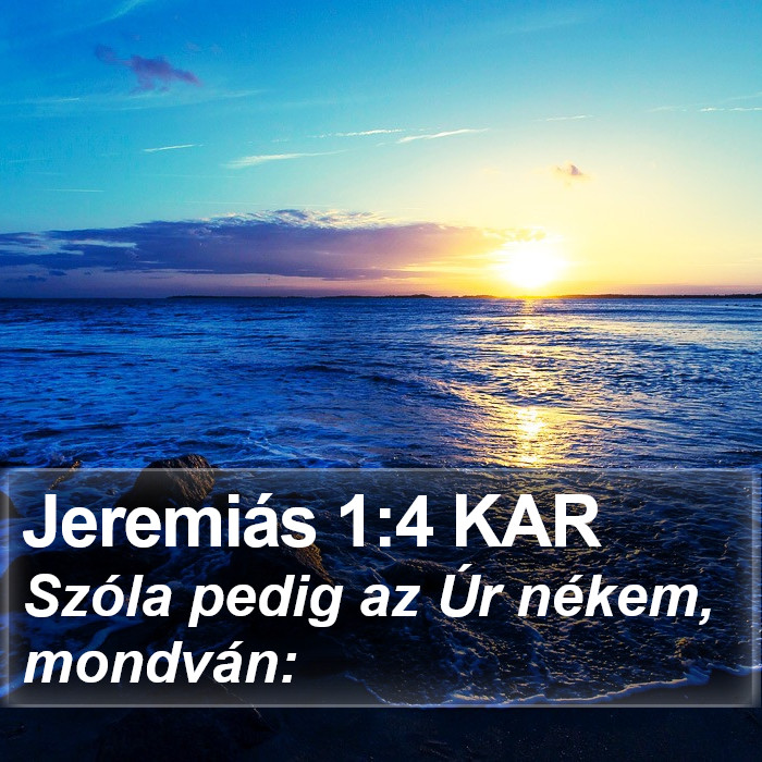 Jeremiás 1:4 KAR Bible Study