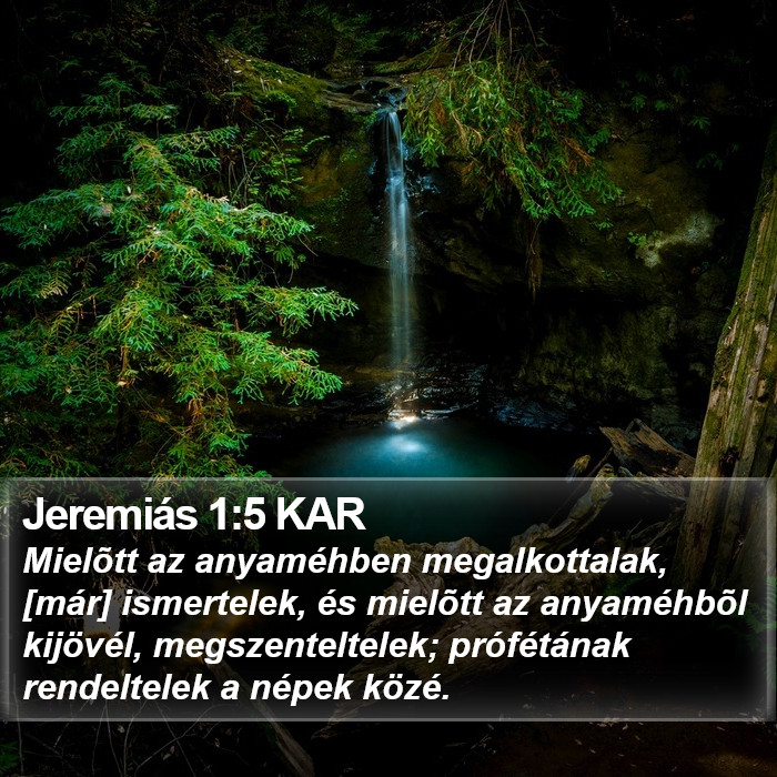 Jeremiás 1:5 KAR Bible Study