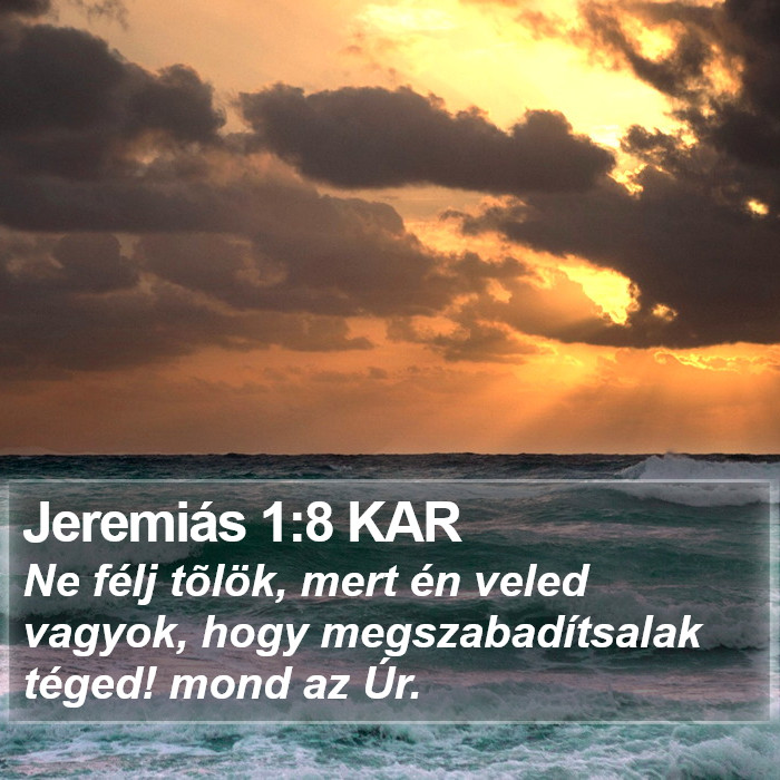 Jeremiás 1:8 KAR Bible Study