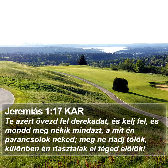 Jeremiás 1:17 KAR Bible Study