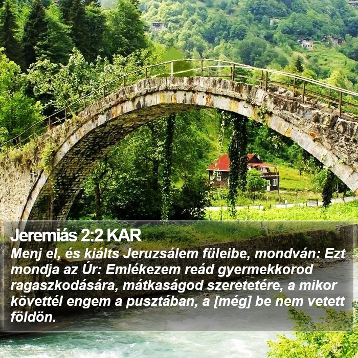 Jeremiás 2:2 KAR Bible Study