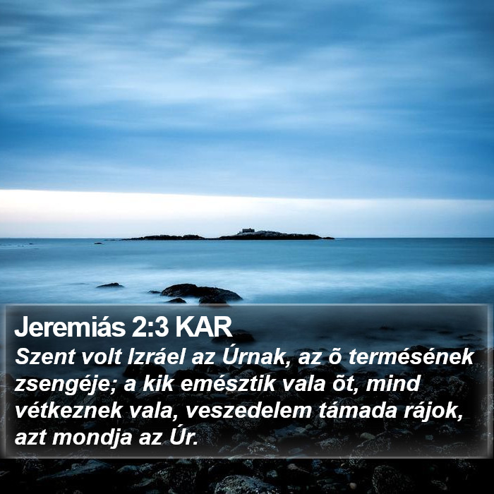 Jeremiás 2:3 KAR Bible Study