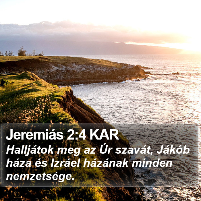 Jeremiás 2:4 KAR Bible Study