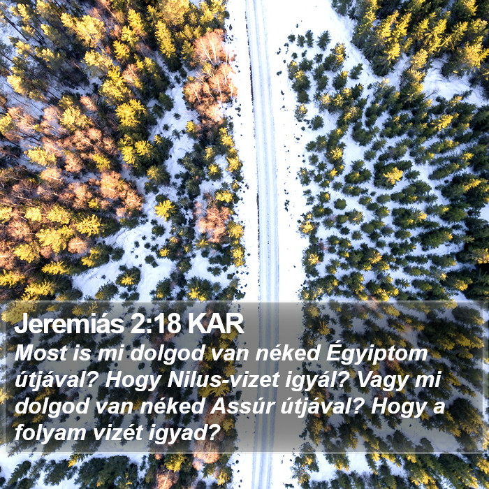 Jeremiás 2:18 KAR Bible Study