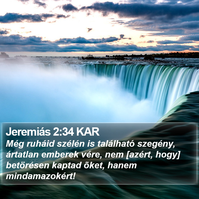 Jeremiás 2:34 KAR Bible Study