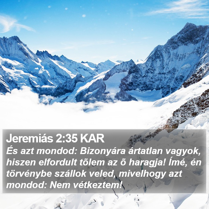 Jeremiás 2:35 KAR Bible Study