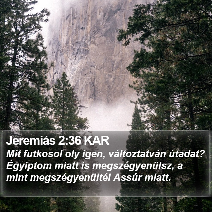 Jeremiás 2:36 KAR Bible Study