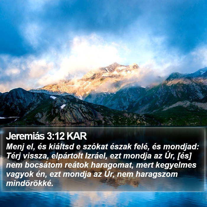 Jeremiás 3:12 KAR Bible Study