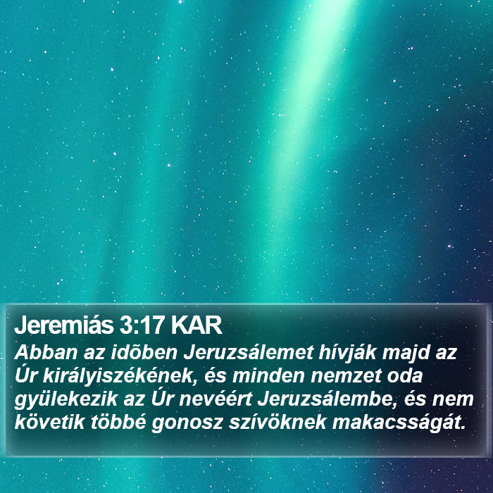 Jeremiás 3:17 KAR Bible Study