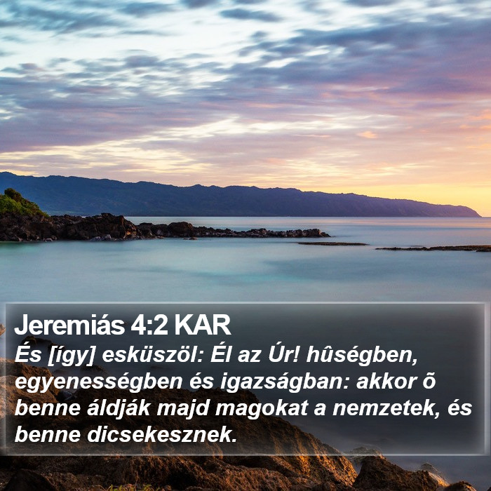 Jeremiás 4:2 KAR Bible Study