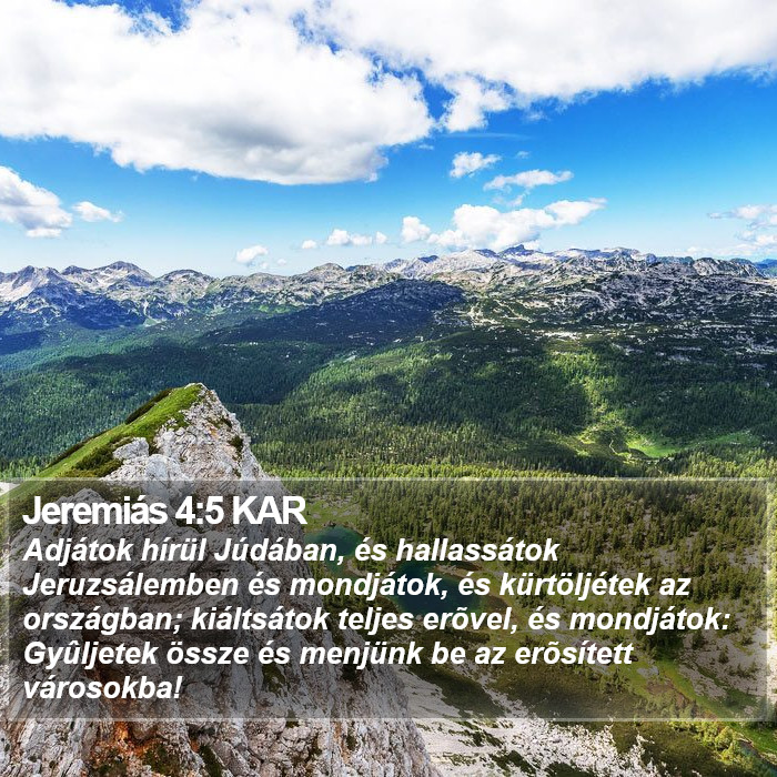 Jeremiás 4:5 KAR Bible Study