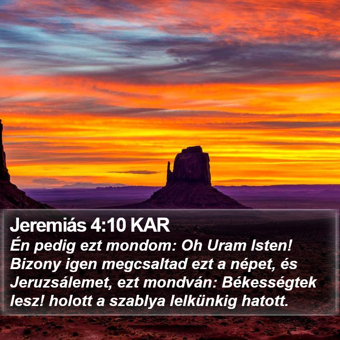 Jeremiás 4:10 KAR Bible Study
