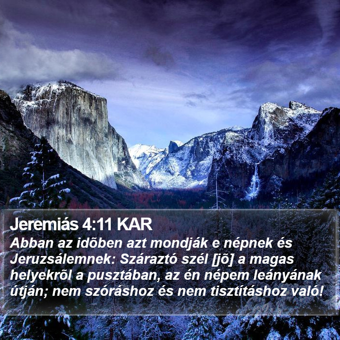 Jeremiás 4:11 KAR Bible Study