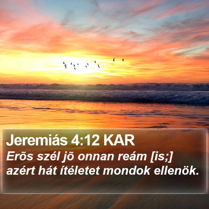 Jeremiás 4:12 KAR Bible Study