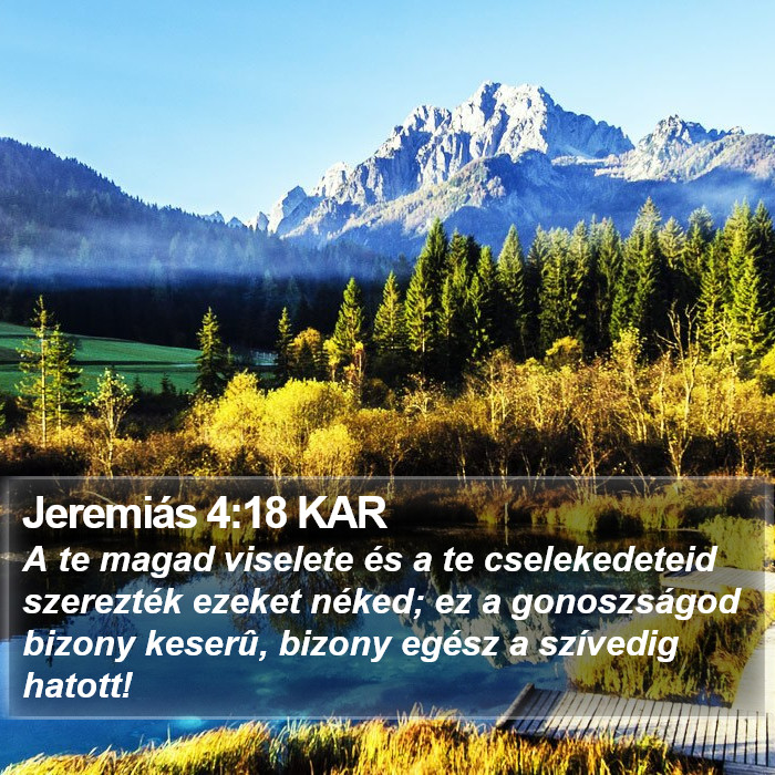 Jeremiás 4:18 KAR Bible Study
