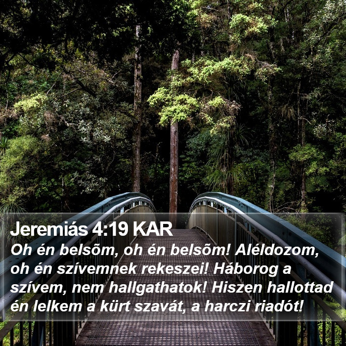 Jeremiás 4:19 KAR Bible Study