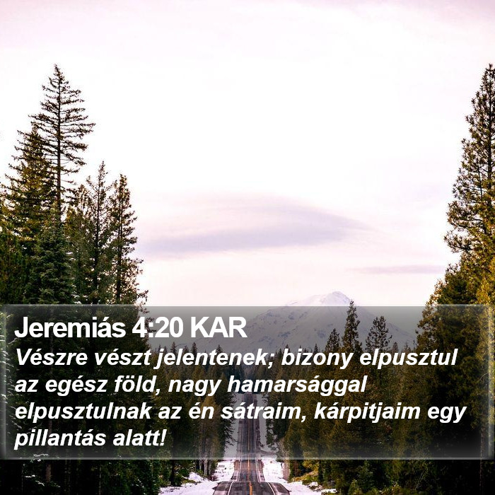 Jeremiás 4:20 KAR Bible Study