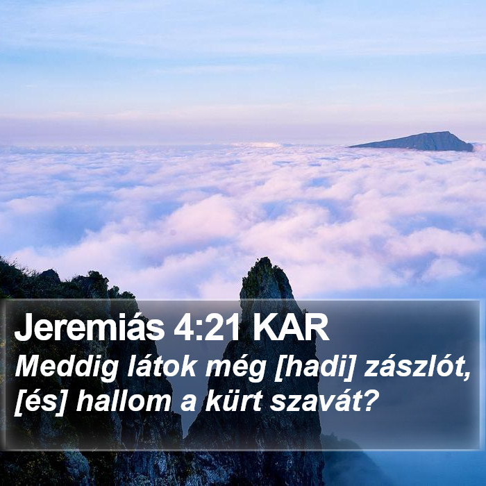 Jeremiás 4:21 KAR Bible Study