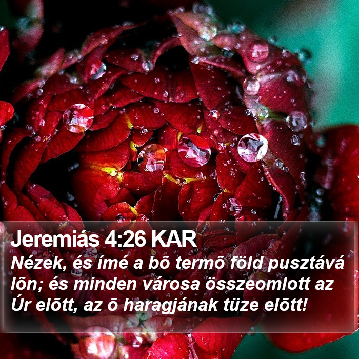 Jeremiás 4:26 KAR Bible Study