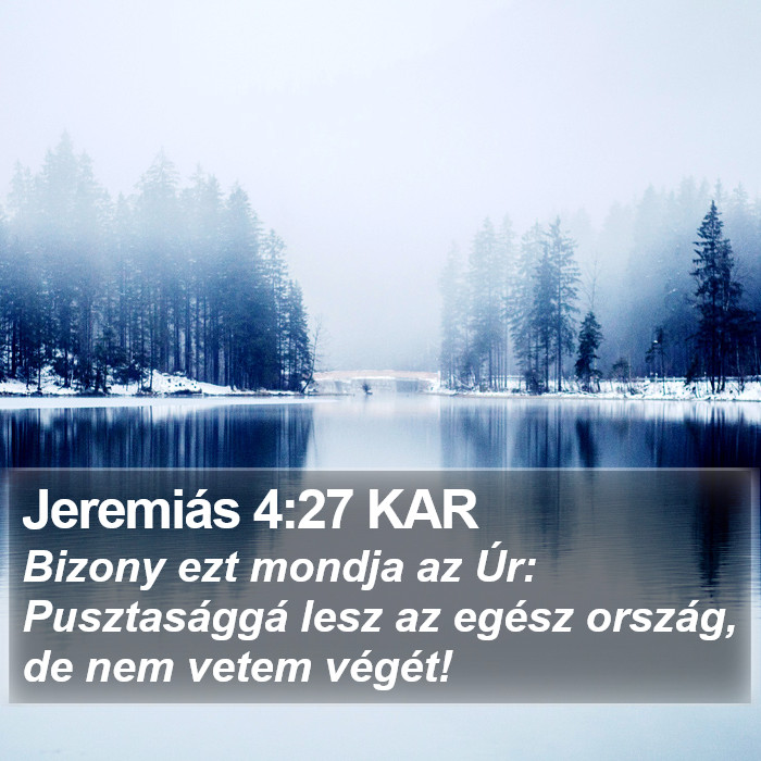 Jeremiás 4:27 KAR Bible Study