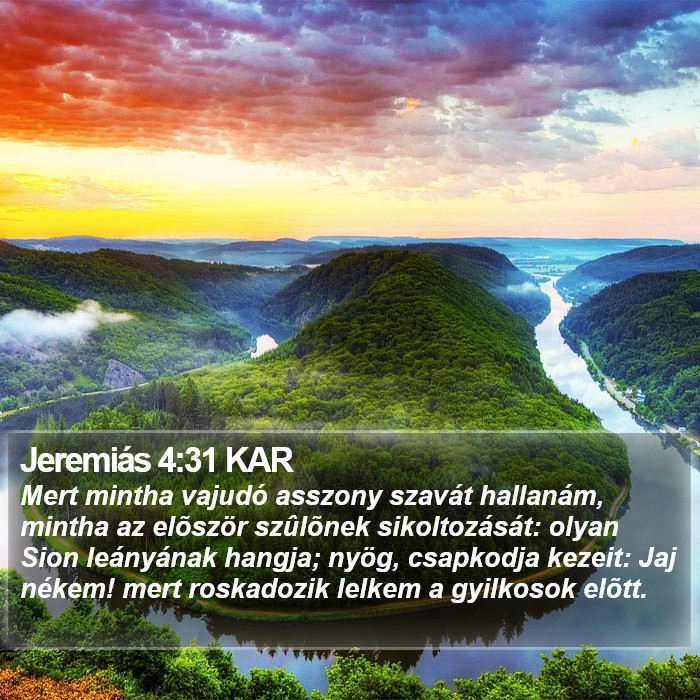 Jeremiás 4:31 KAR Bible Study