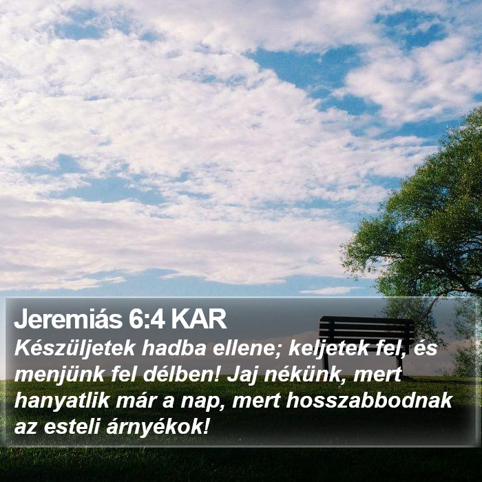 Jeremiás 6:4 KAR Bible Study