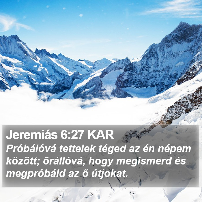 Jeremiás 6:27 KAR Bible Study