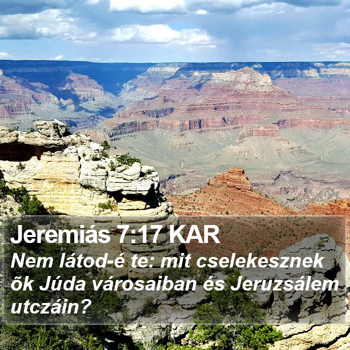 Jeremiás 7:17 KAR Bible Study