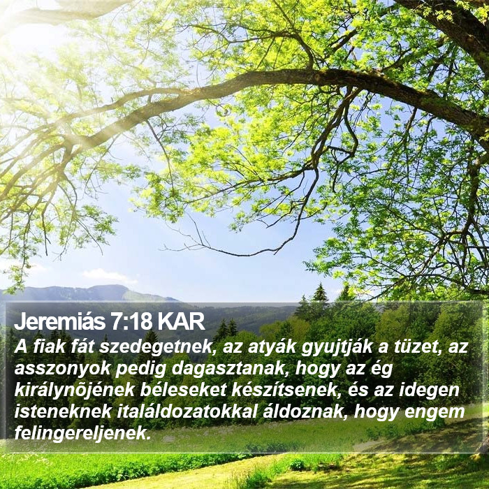 Jeremiás 7:18 KAR Bible Study