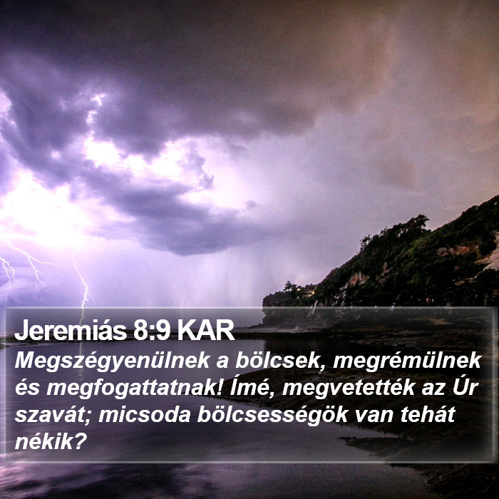 Jeremiás 8:9 KAR Bible Study