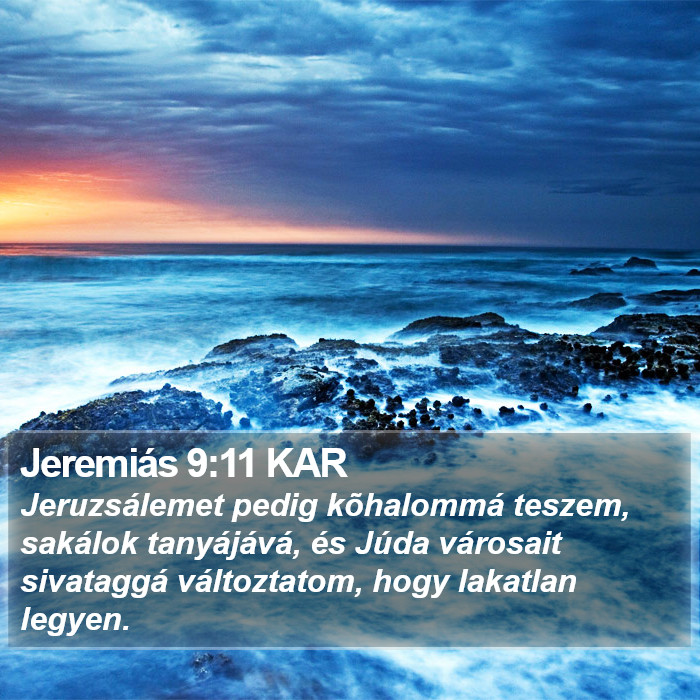 Jeremiás 9:11 KAR Bible Study