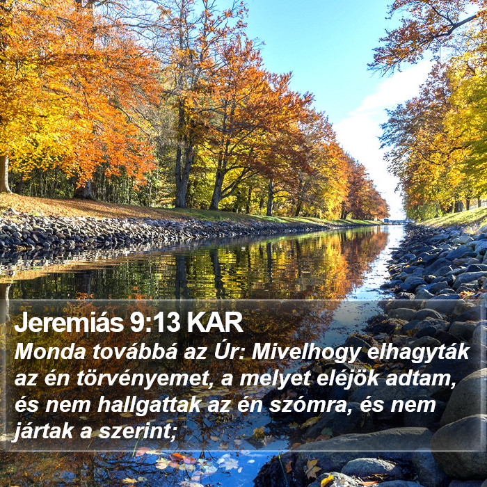 Jeremiás 9:13 KAR Bible Study