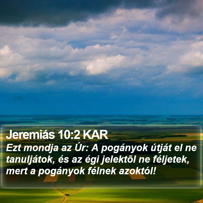 Jeremiás 10:2 KAR Bible Study