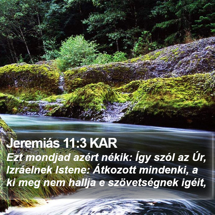 Jeremiás 11:3 KAR Bible Study