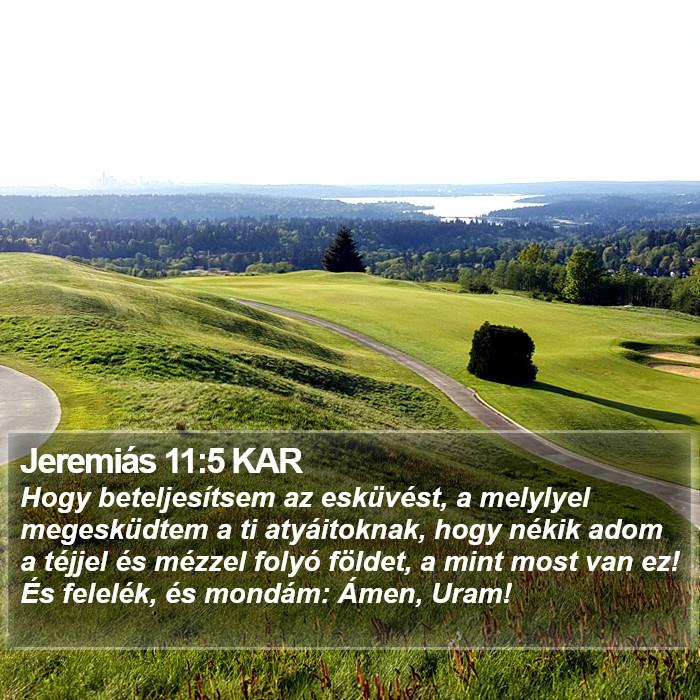 Jeremiás 11:5 KAR Bible Study