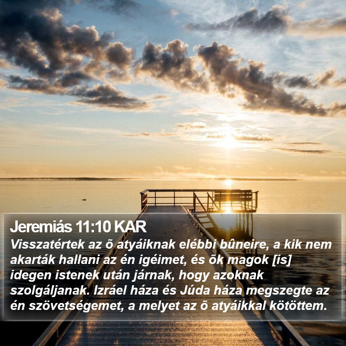 Jeremiás 11:10 KAR Bible Study