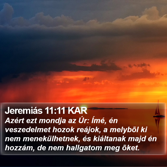 Jeremiás 11:11 KAR Bible Study