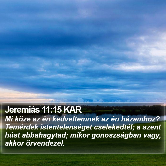 Jeremiás 11:15 KAR Bible Study