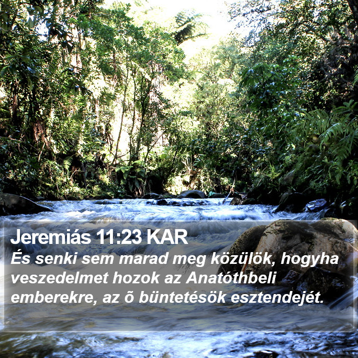 Jeremiás 11:23 KAR Bible Study