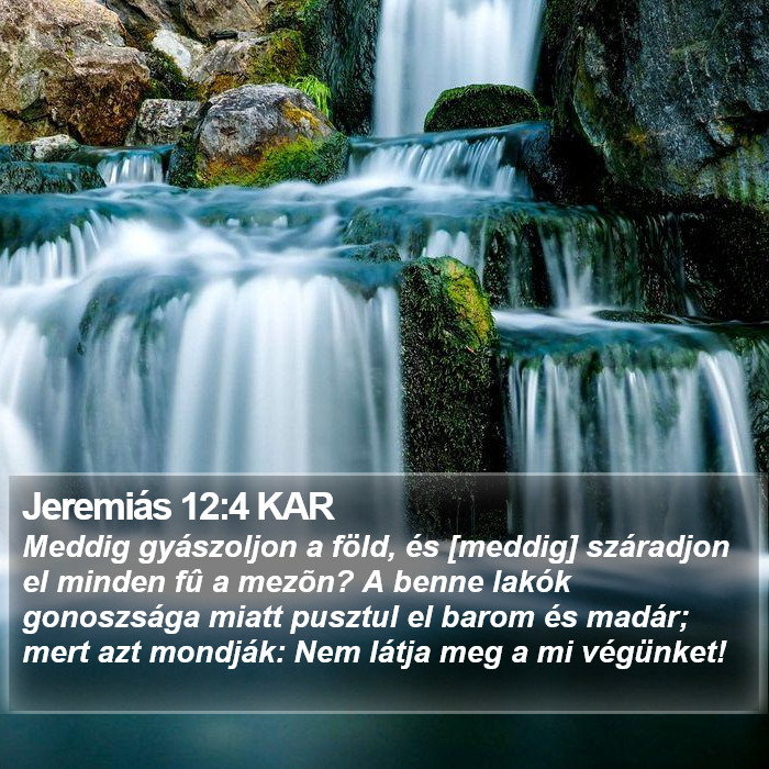 Jeremiás 12:4 KAR Bible Study