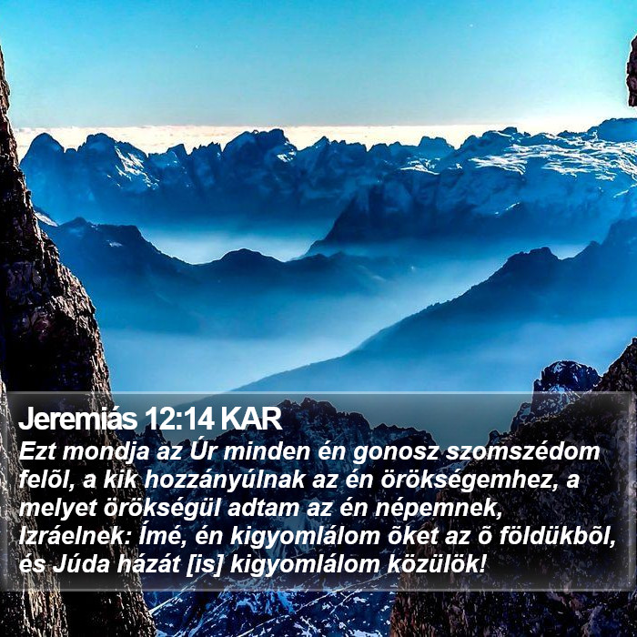 Jeremiás 12:14 KAR Bible Study