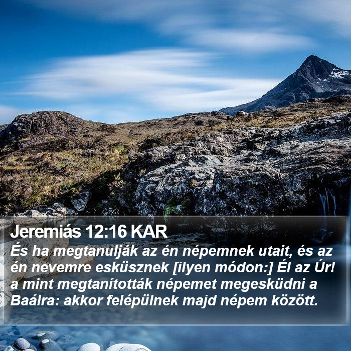 Jeremiás 12:16 KAR Bible Study