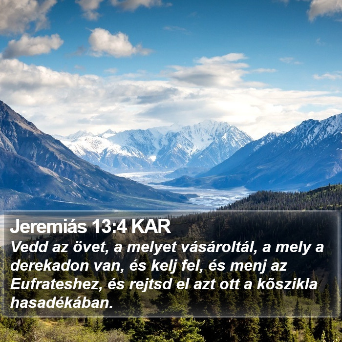 Jeremiás 13:4 KAR Bible Study